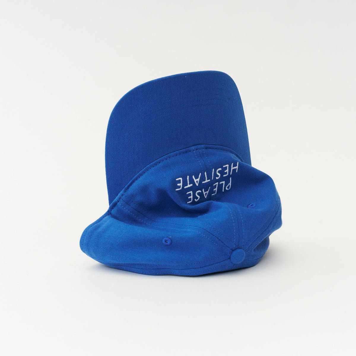 Blue Artless Please Hesitate organic dad cap, unstructured 6-panel GOTS organic cotton