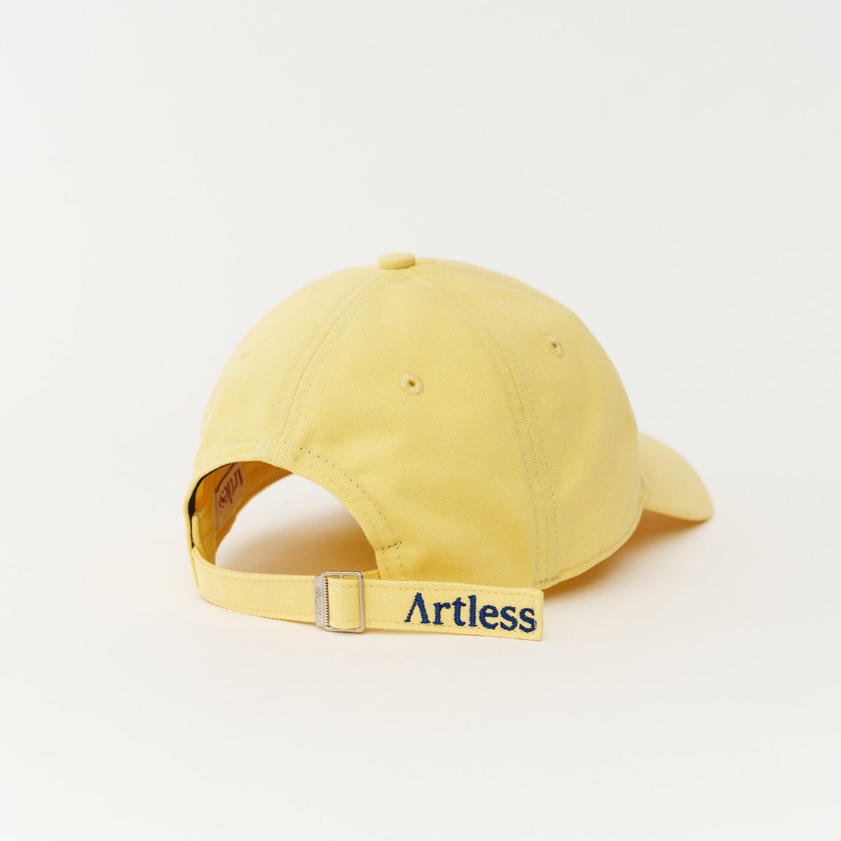 Butter yellow Artless Ready to crash and burn organic dad cap, unstructured 6-panel GOTS organic cotton