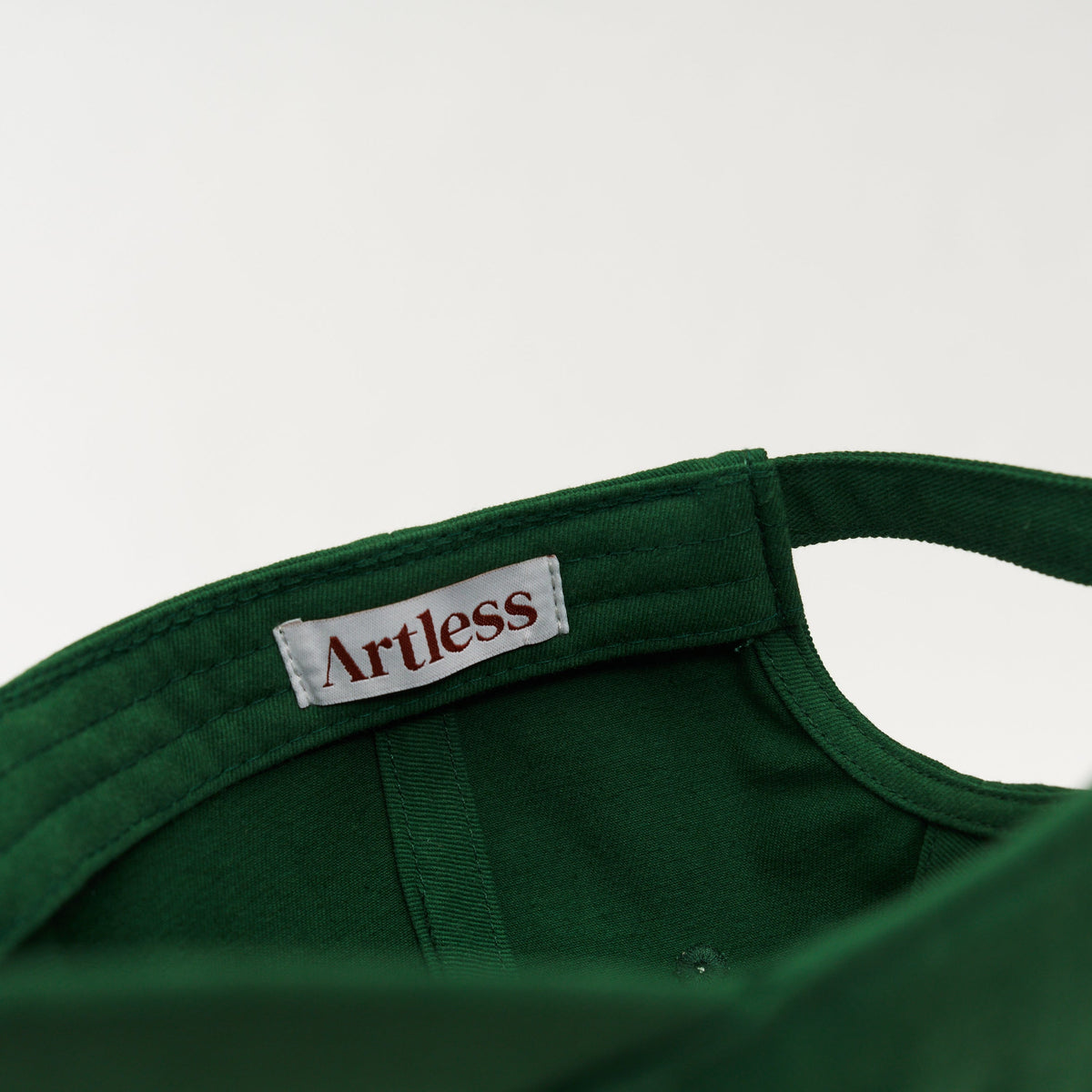 Green Artless whateverest organic dad cap, unstructured 6-panel GOTS organic cotton