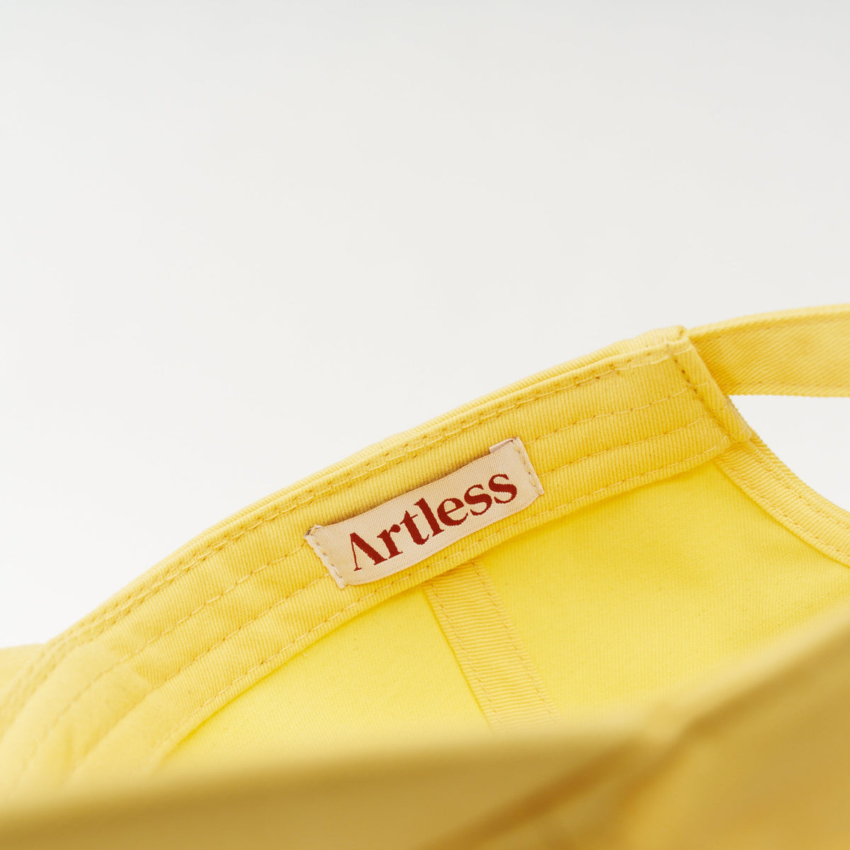 Butter yellow Artless whateverest organic dad cap, unstructured 6-panel GOTS organic cotton