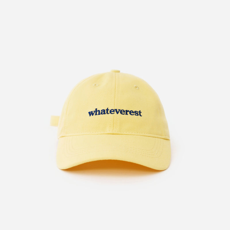 Butter Yellow Artless Whateverest organic cotton dad cap, front view