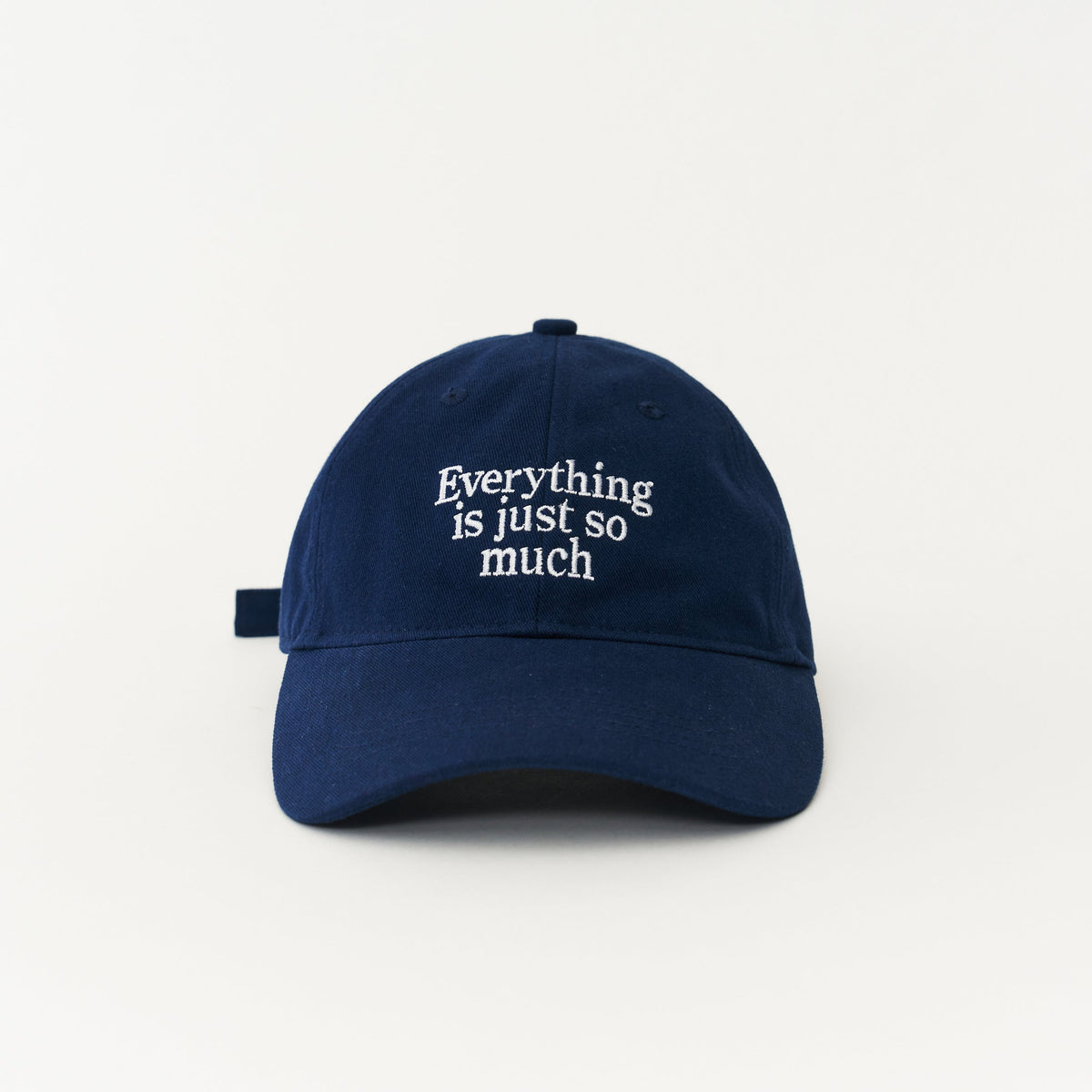 Navy Artless everything is just so much organic dad cap, unstructured 6-panel GOTS organic cotton