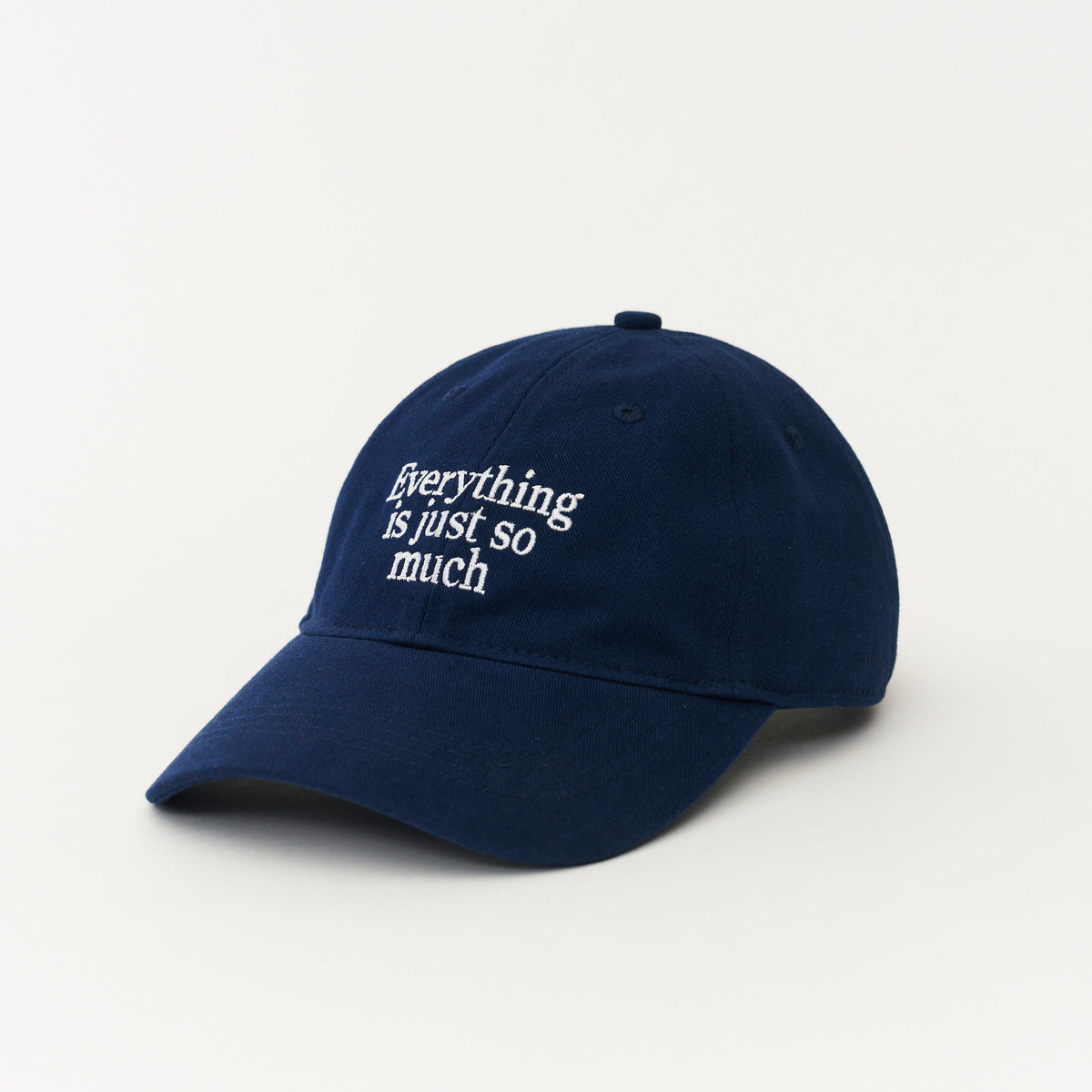Navy Artless everything is just so much organic dad cap, unstructured 6-panel GOTS organic cotton