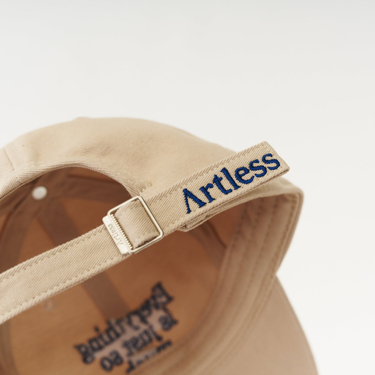 Sand Artless everything is just so much organic dad cap, unstructured 6-panel GOTS organic cotton
