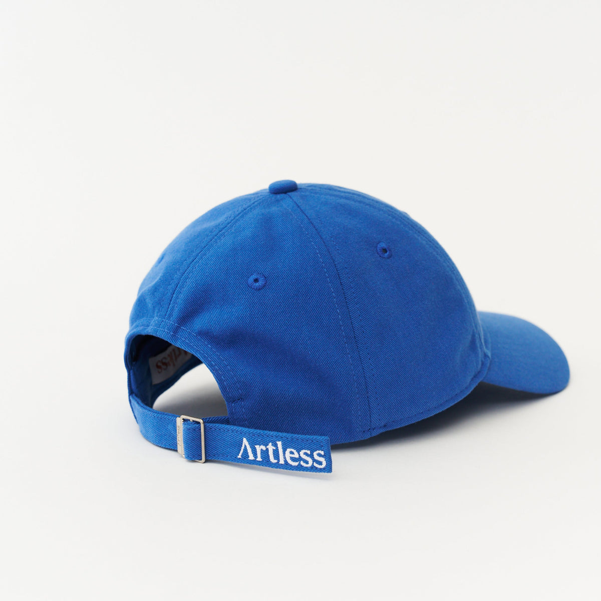 Blue Artless Optimist Club organic dad cap, unstructured 6-panel GOTS organic cotton