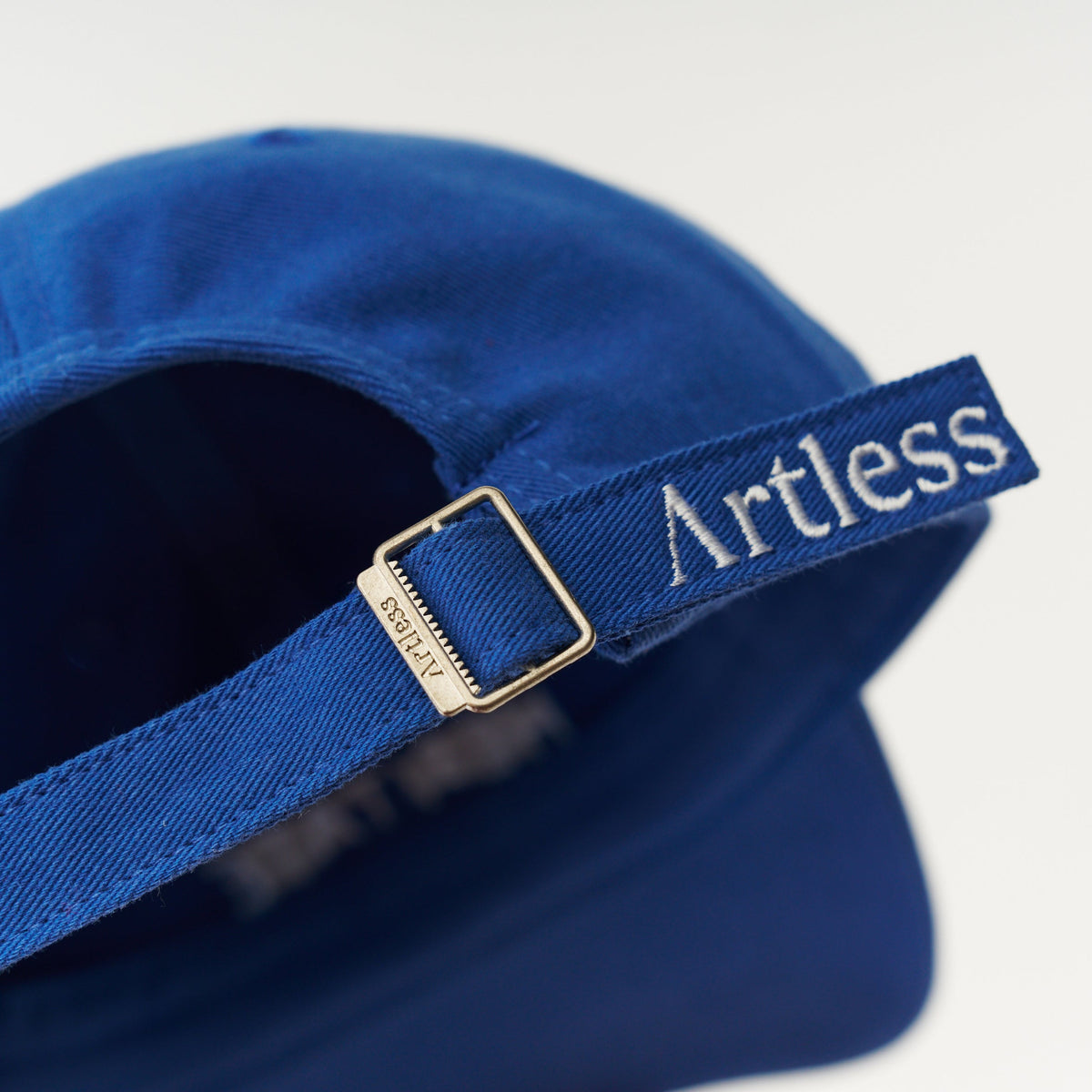 Blue Artless Please Hesitate organic dad cap, unstructured 6-panel GOTS organic cotton