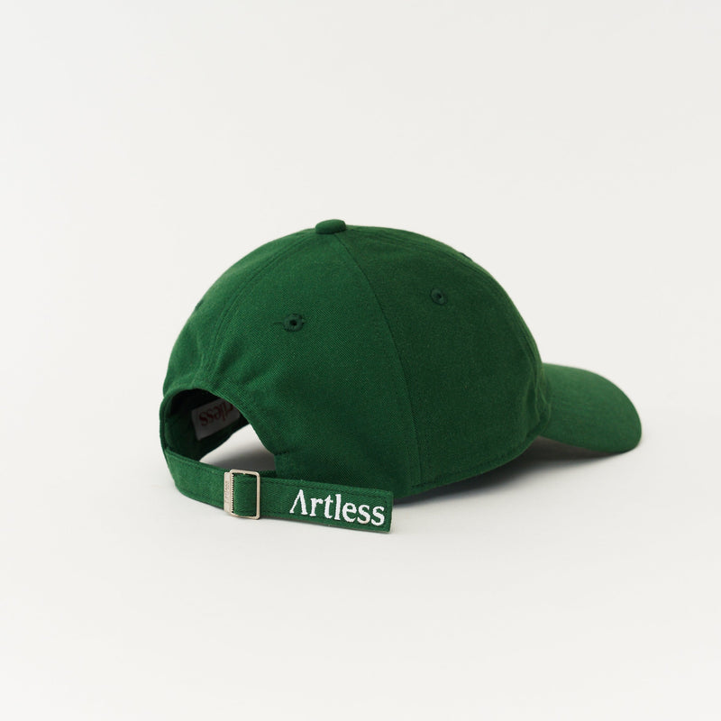 Green Artless Please Hesitate organic dad cap, unstructured 6-panel GOTS organic cotton