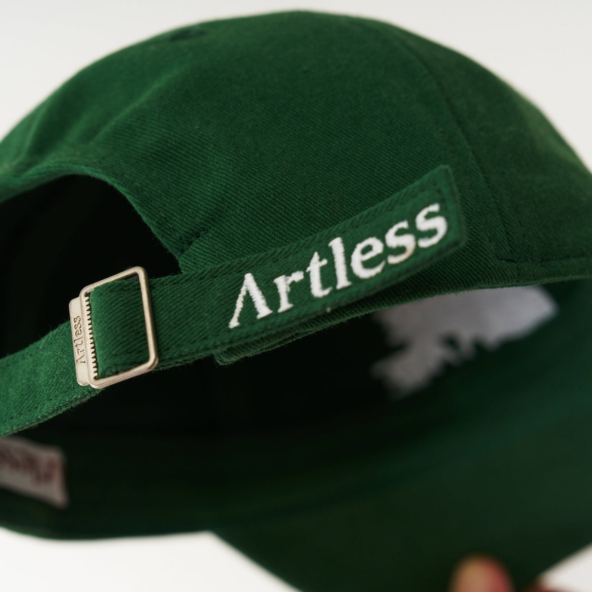 Green Artless Please Hesitate organic dad cap, unstructured 6-panel GOTS organic cotton