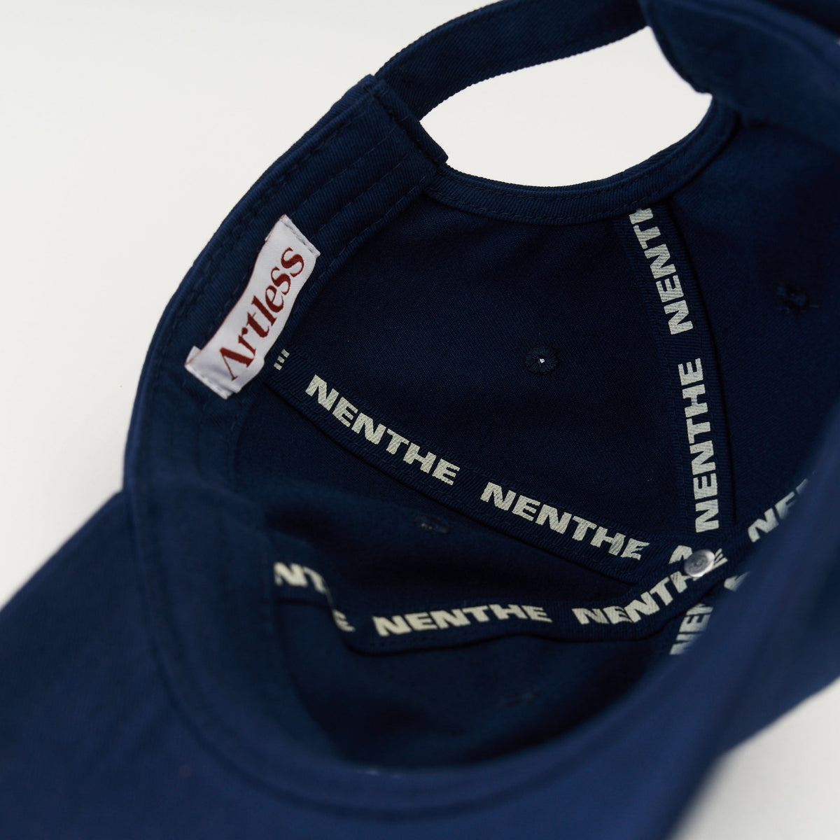 Navy Artless Ready to crash and burn organic dad cap, unstructured 6-panel GOTS organic cotton
