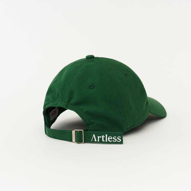 Green Artless whateverest organic dad cap, unstructured 6-panel GOTS organic cotton