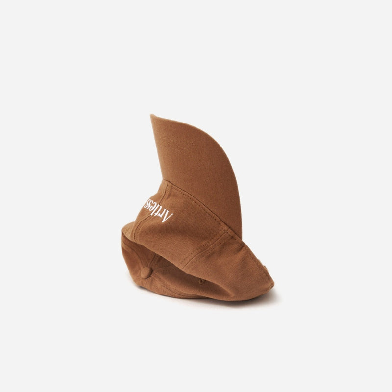 Artless Logo Cap in brown, side view