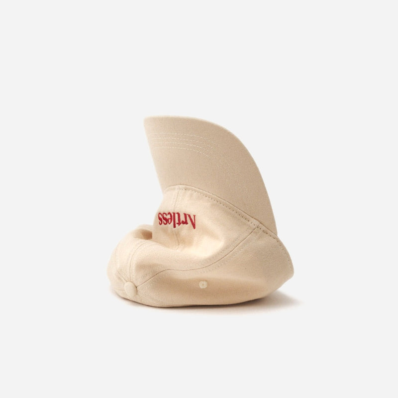 Artless Logo Cap in sand, side view