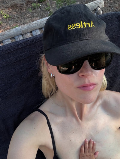 Artless cap, worn and photographed by a customer