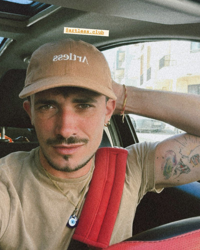Artless cap, worn and photographed by a customer