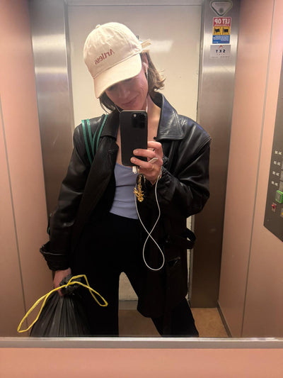 Artless cap, worn and photographed by a customer